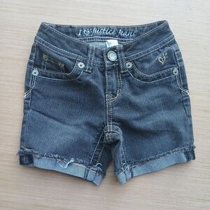 Justice Jorts Denim Grey Shorts Girls